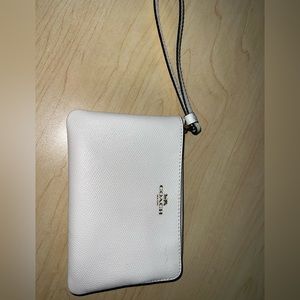 Coach corner zip wristlet